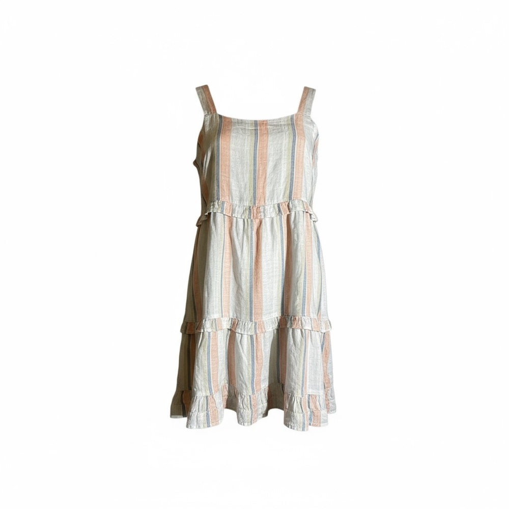 Rails Striped Cream and Tan Dress